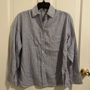 Vince striped button up shirt